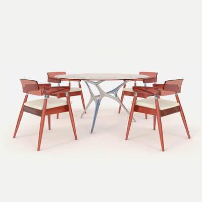 Contemporary Design Table and Chairs 5