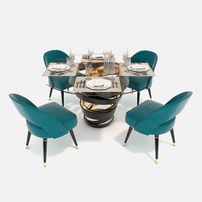 Contemporary Design Table and Chairs