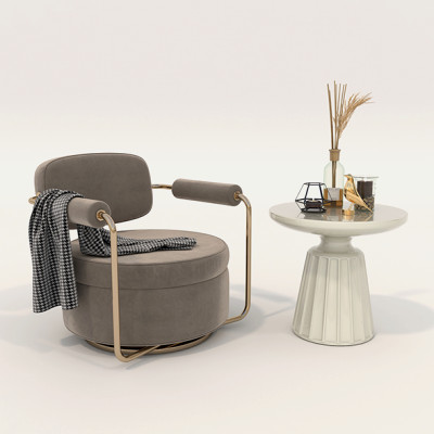Contemporary Style Coffee Table and Armchair 16