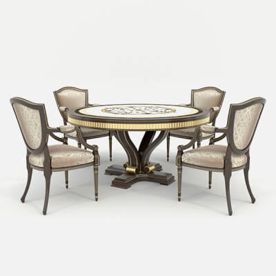 European Style Dining Table and Chairs 13