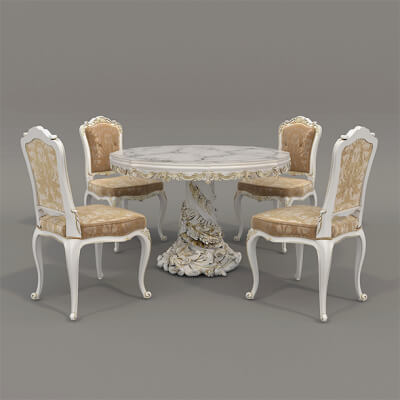 European Style Dining Table and Chairs 25