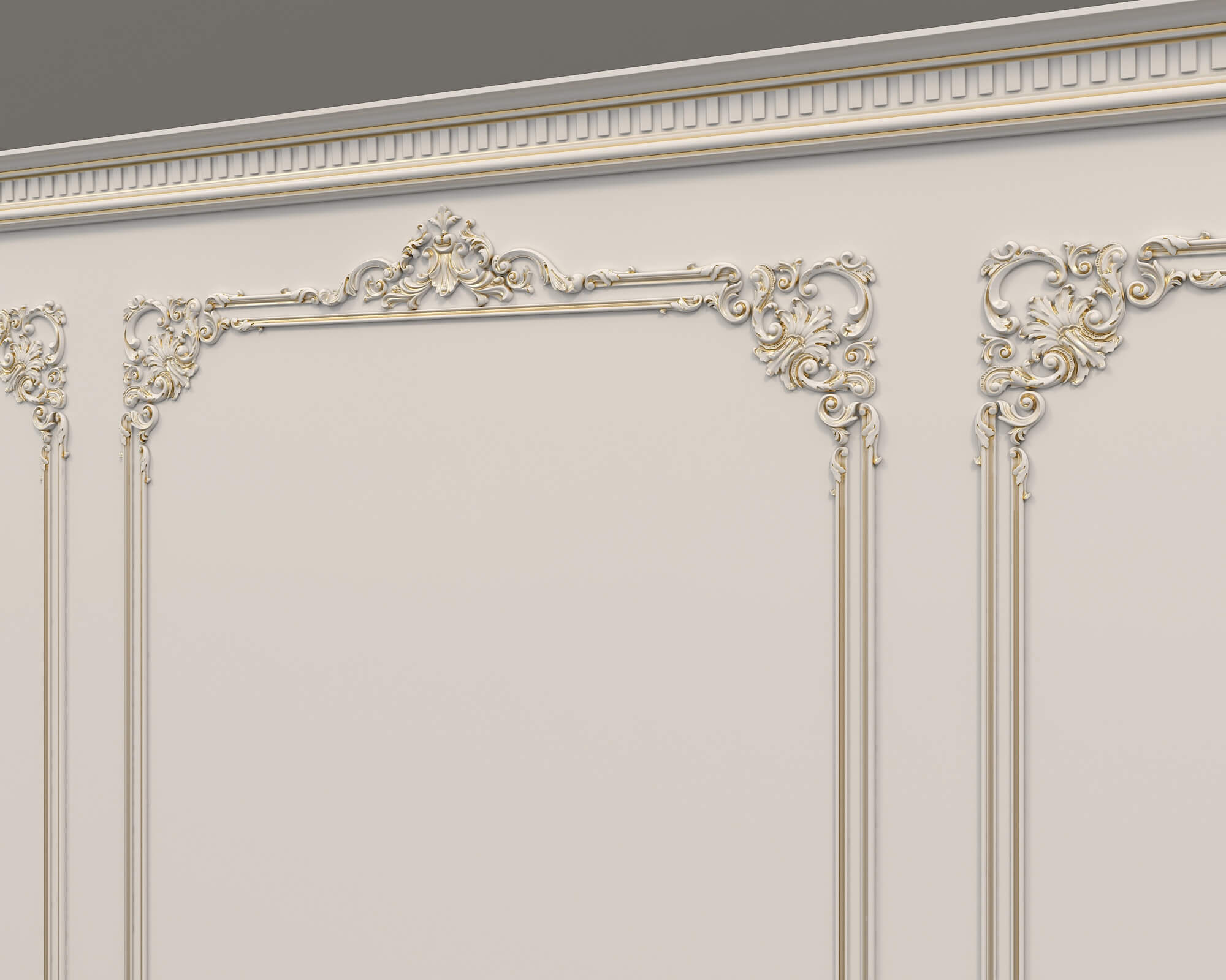 European Style Interior Wall Decoration 10 - 3D Model by nhattuankts