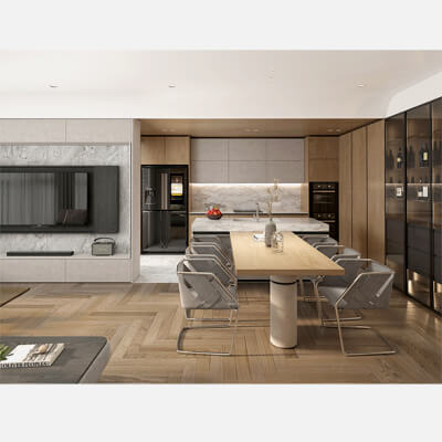 Living Room and Kitchen Scene 3