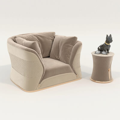 Luxury Armchair and Coffee Table Set