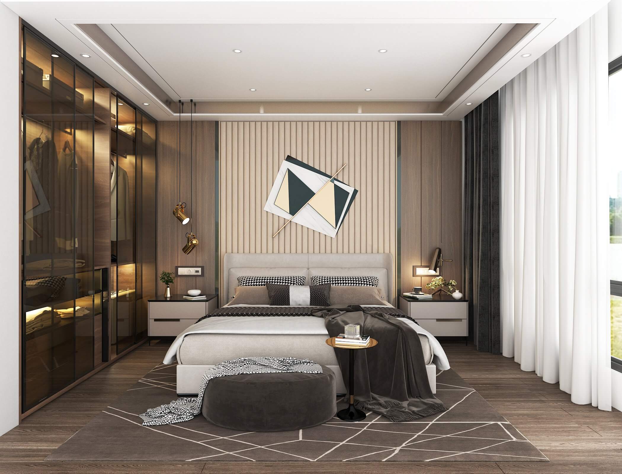 Modern Bedroom Interior Scene 11 - 3D Model by nhattuankts