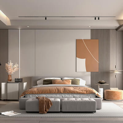 Modern Bedroom Interior Scene 24