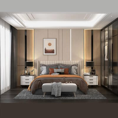 Modern Bedroom Interior Scene 4
