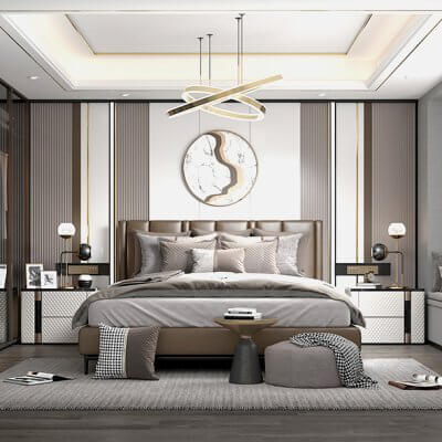 Modern Bedroom Interior Scene 7