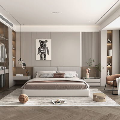 Modern Bedroom Scene 43