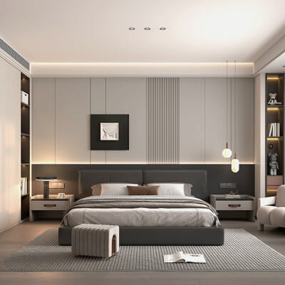 Modern Bedroom Scene 44