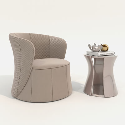 Modern Coffee Table and Armchair 58