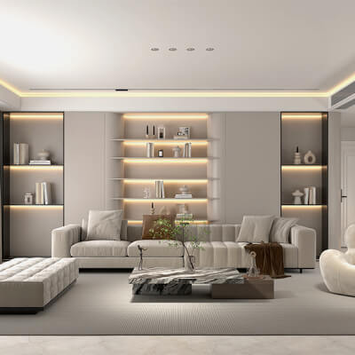 Modern Living Room Scene 9