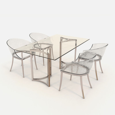Modern Table and Chair Set 7