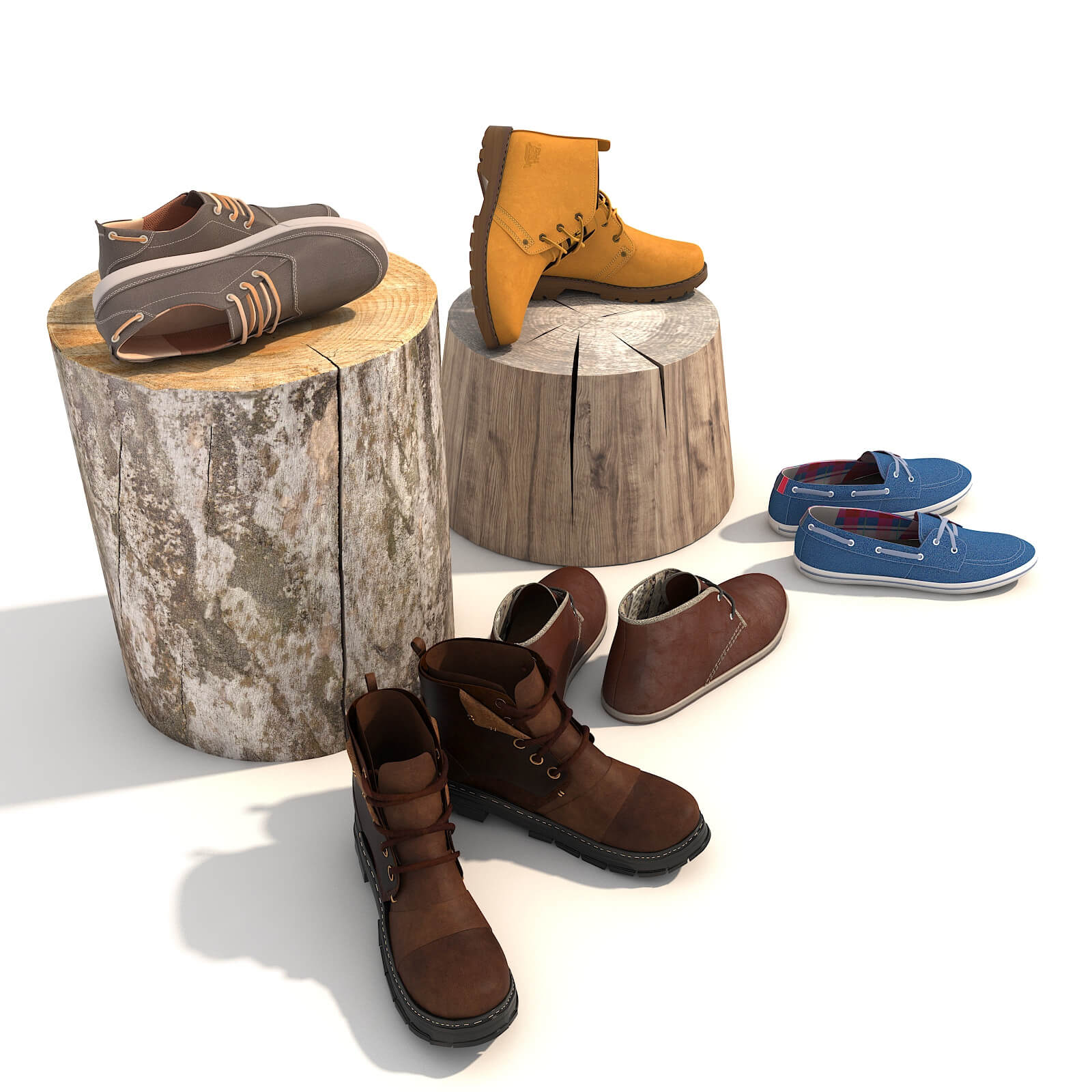 Shoes Collection Set 2 - 3D Model by nhattuankts