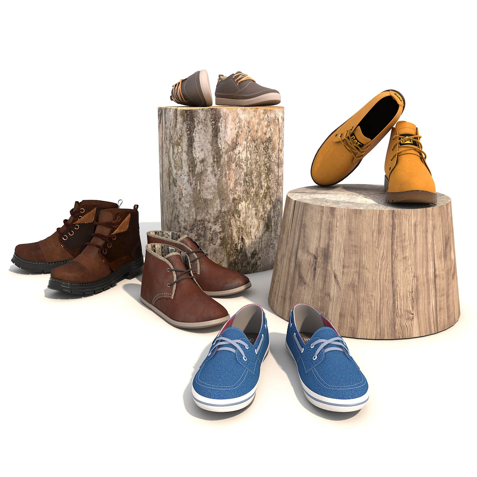 Shoes Collection Set 2 - 3D Model by nhattuankts