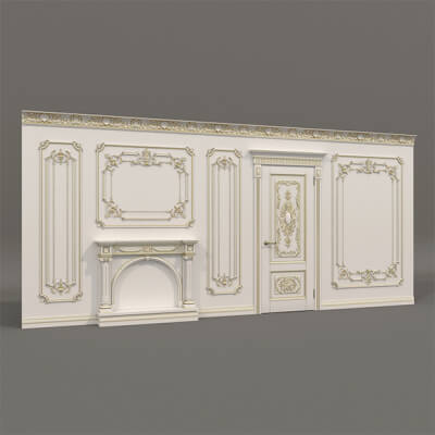 Wall Molding in Classic French Style 35