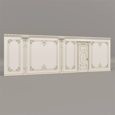 Wall Molding in Classic French Style 40