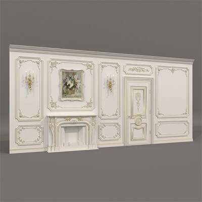Wall Molding in Classic French Style 43