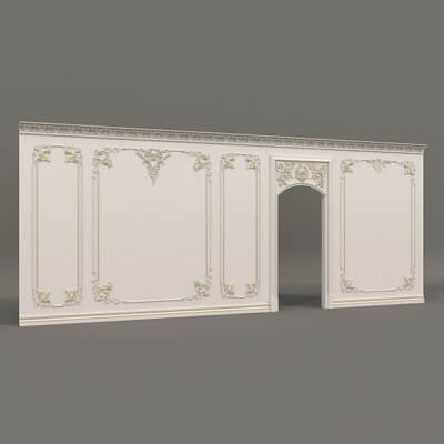 Wall Molding in Classic French Style 45