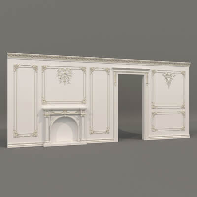 Wall Molding in Classic French Style 46