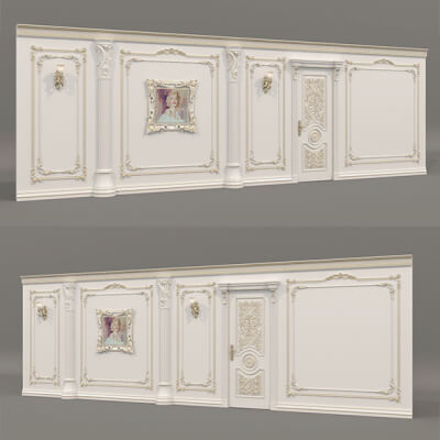 Wall Molding in Classic French Style 48