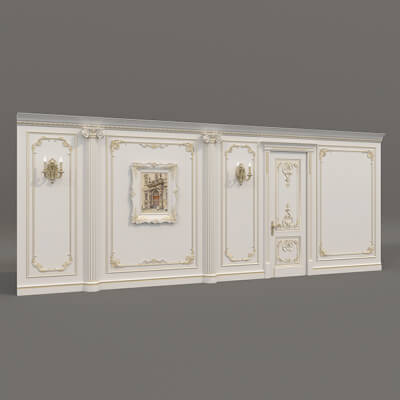 Wall Molding in Classic French Style 50