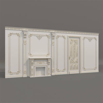 Wall Molding in Classic French Style 51