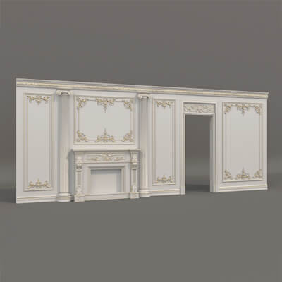 Wall Molding in Classic French Style 52
