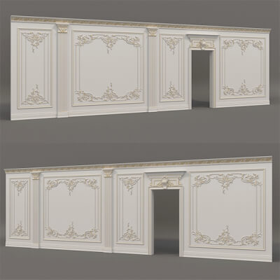 Wall Molding in Classic French Style 55