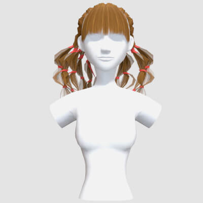 Bangs Female Hairstyle - 3D Model by nickianimations