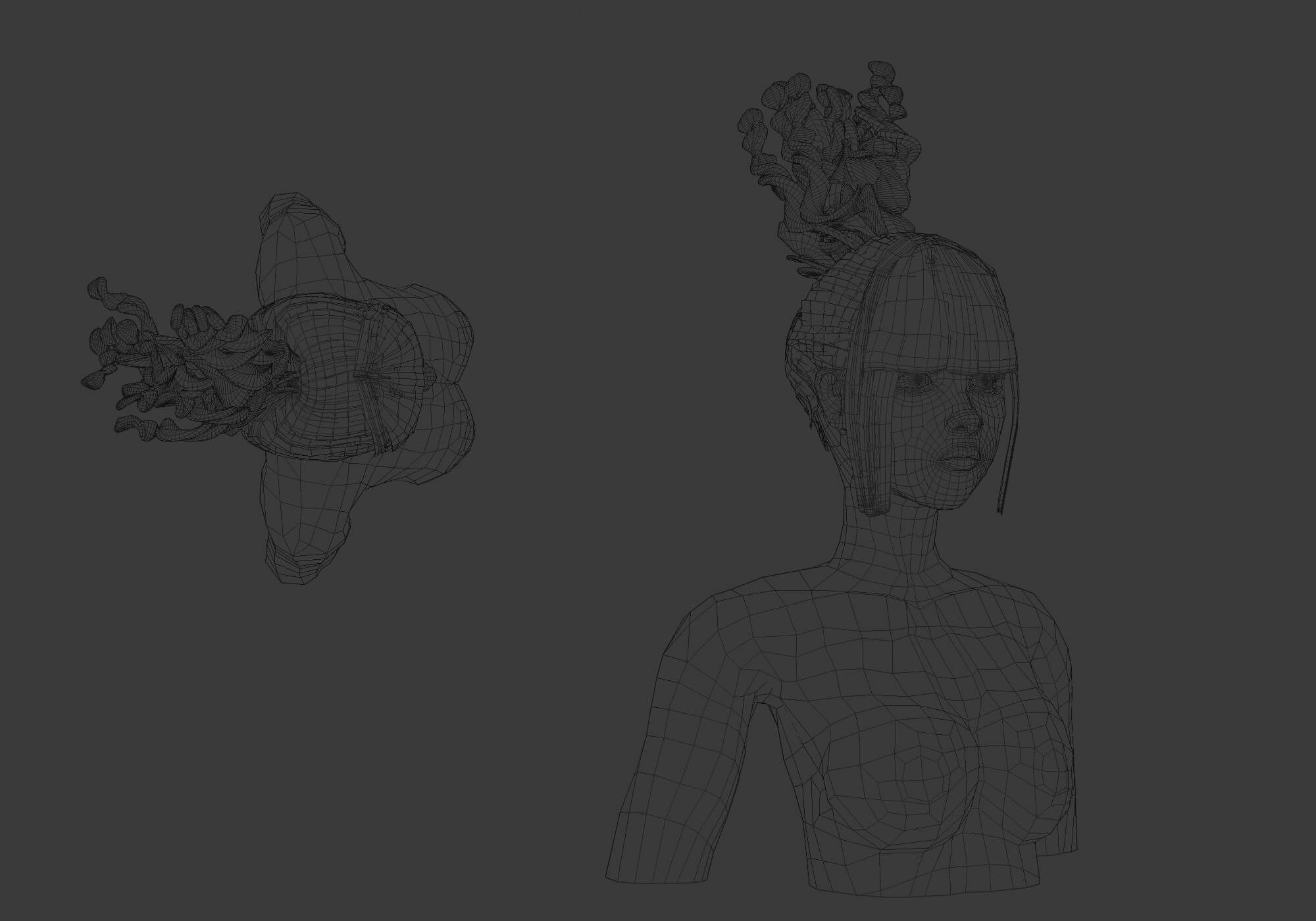 Bangs Up Hairstyle V23906 3D Model by nickianimations
