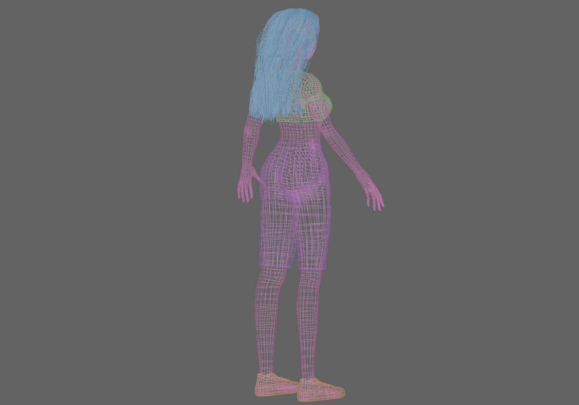 Basic Sweet Woman - 3D Model by nickianimations