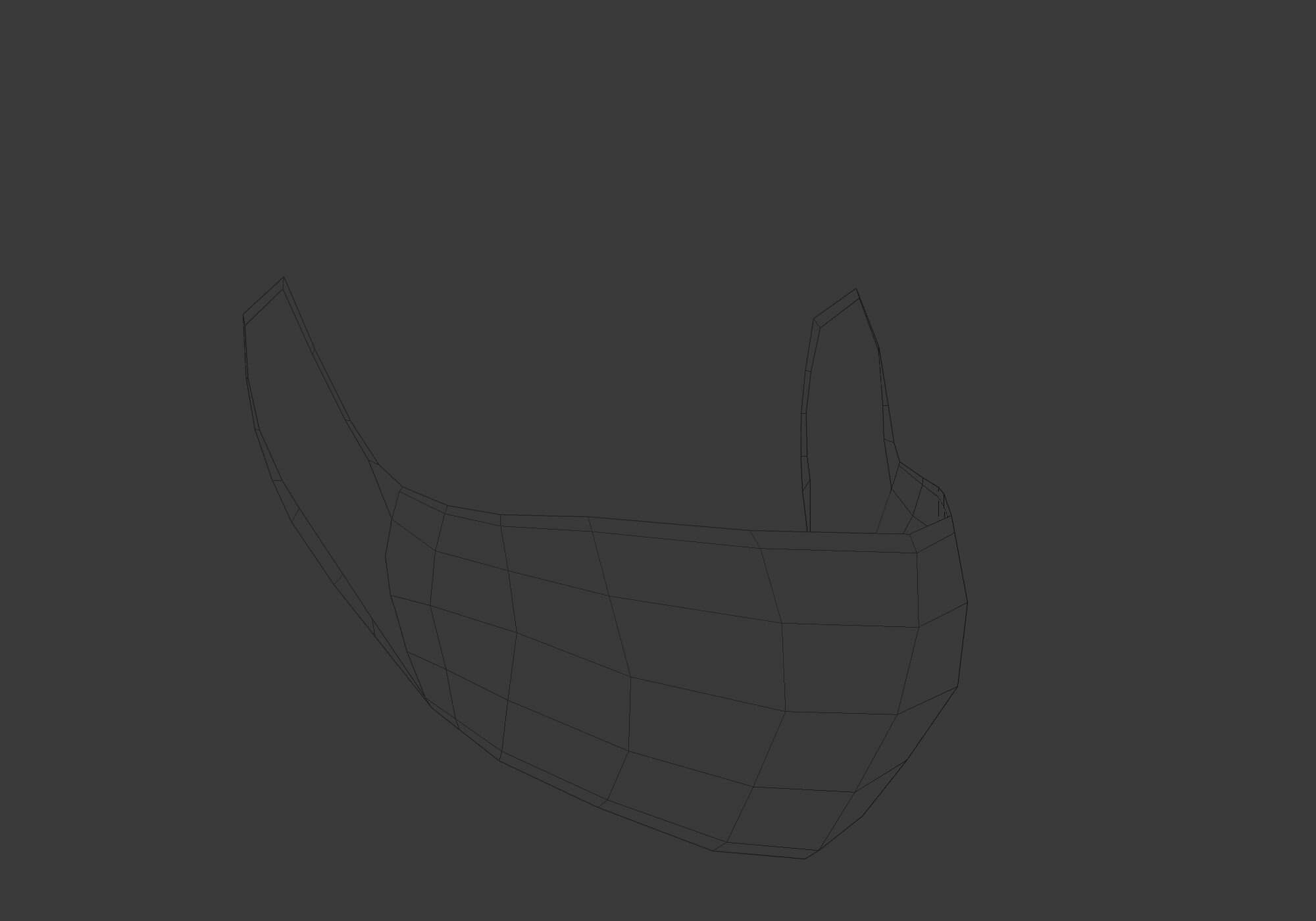 Black Cartoon Mask 3D Model by nickianimations