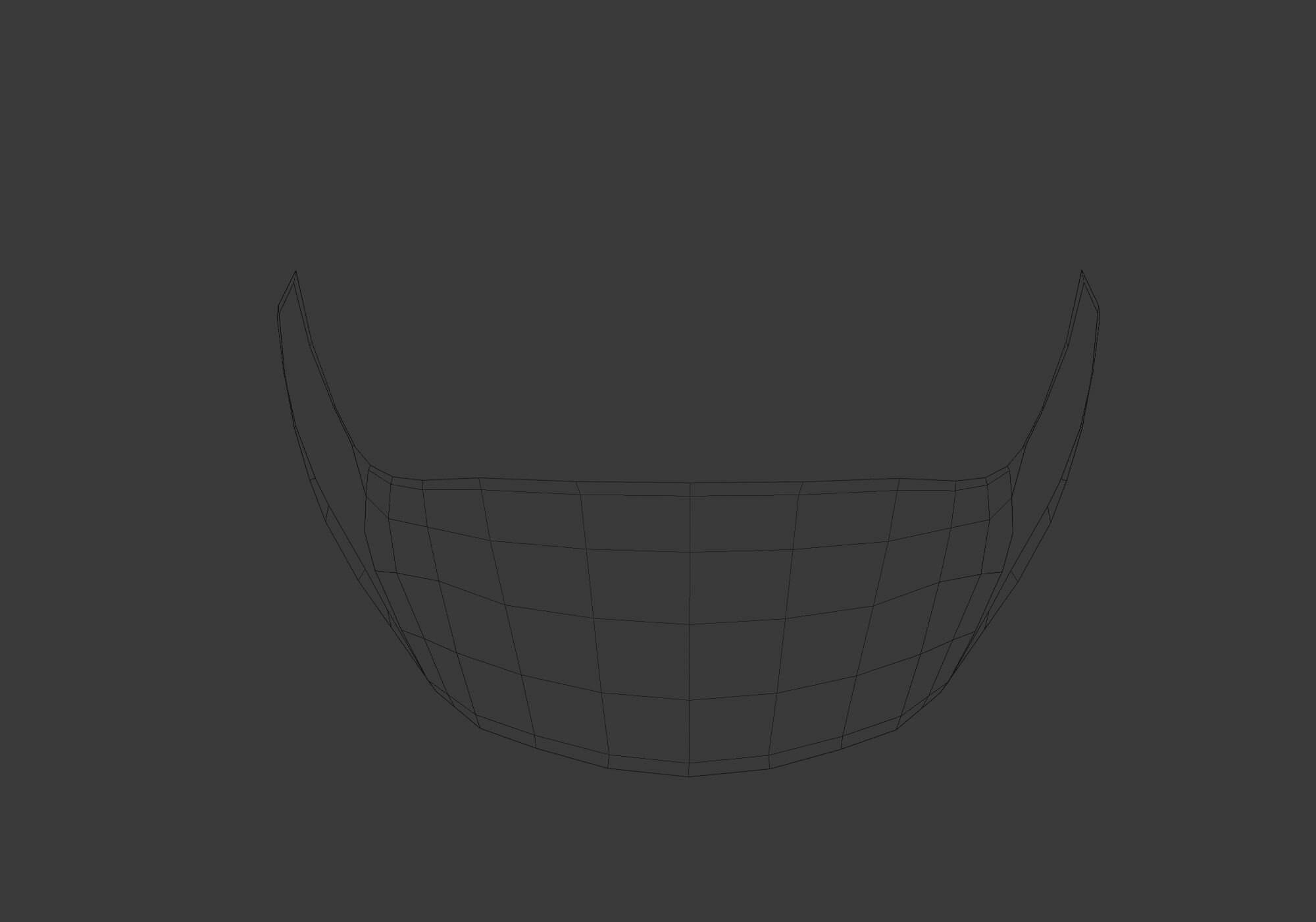 Black Cartoon Mask 3D Model by nickianimations