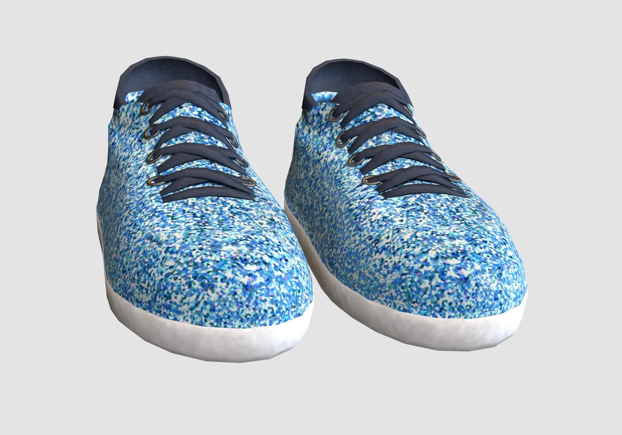 glitter shoes blue