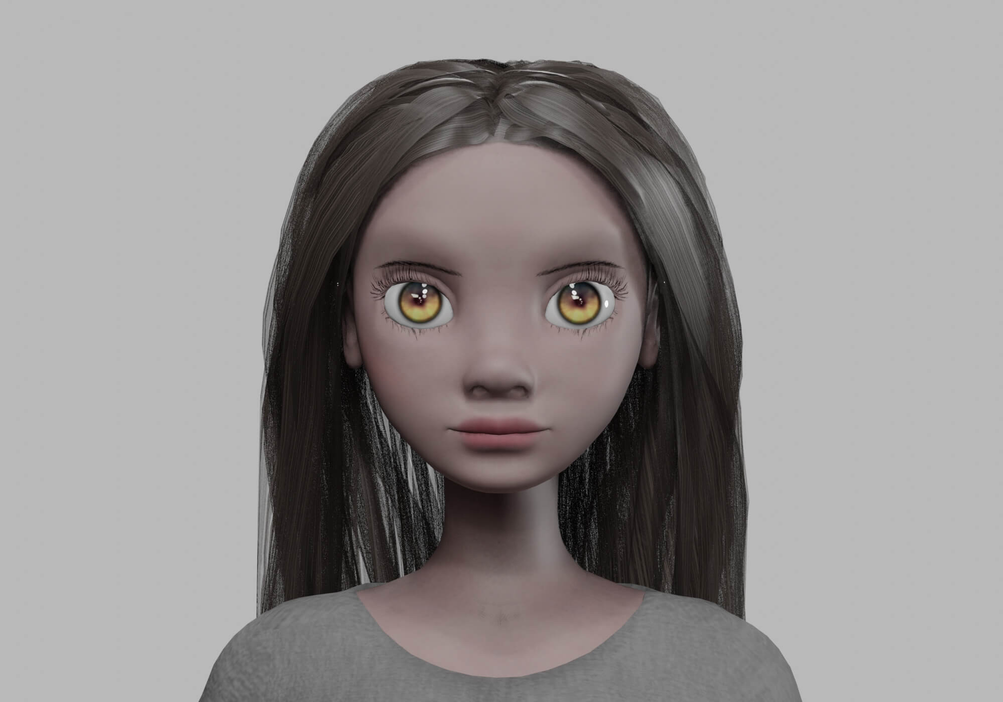 Cartoon Black Woman V32808 - 3D Model by nickianimations