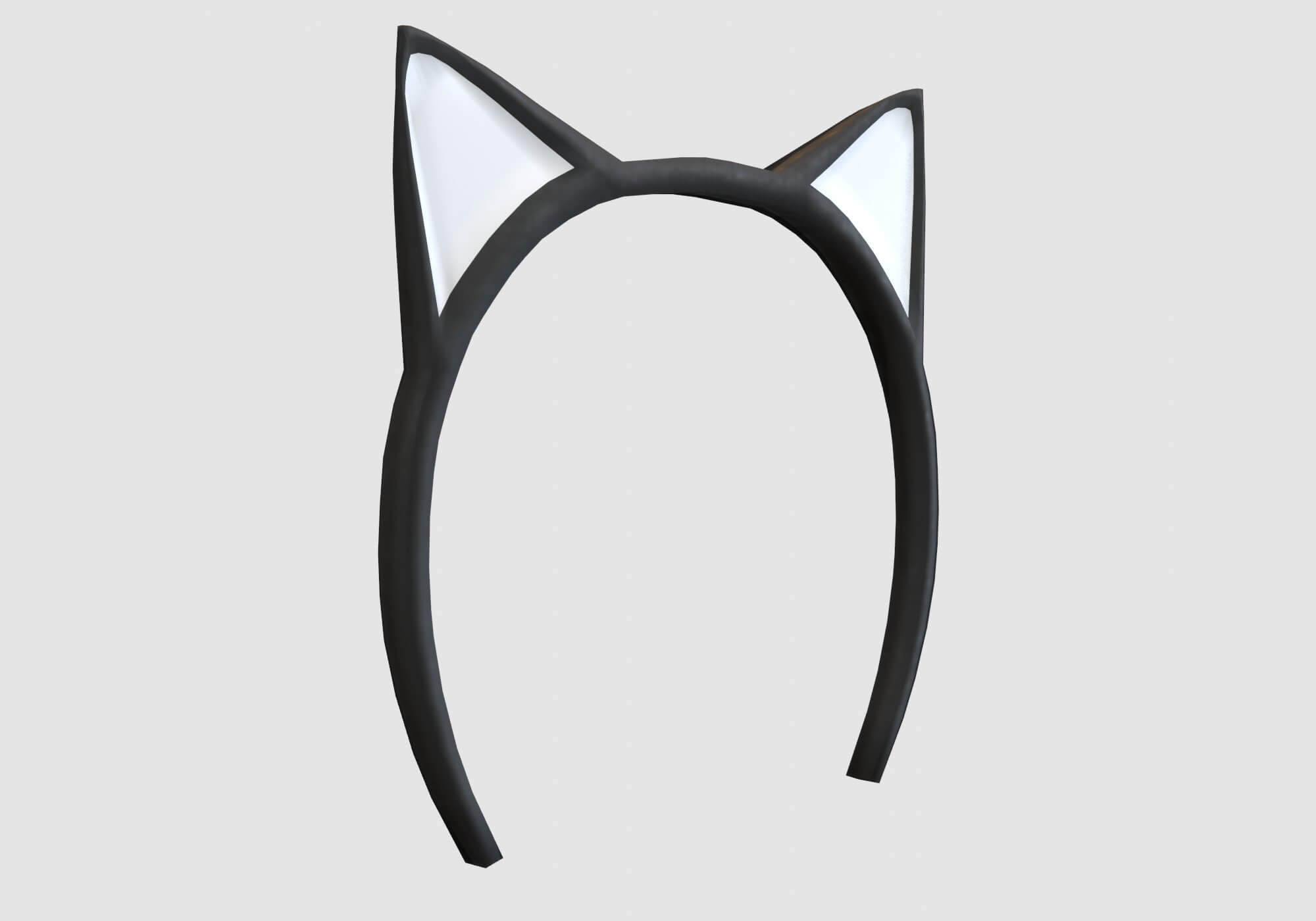 Cat Ears Headband 3D Model by nickianimations