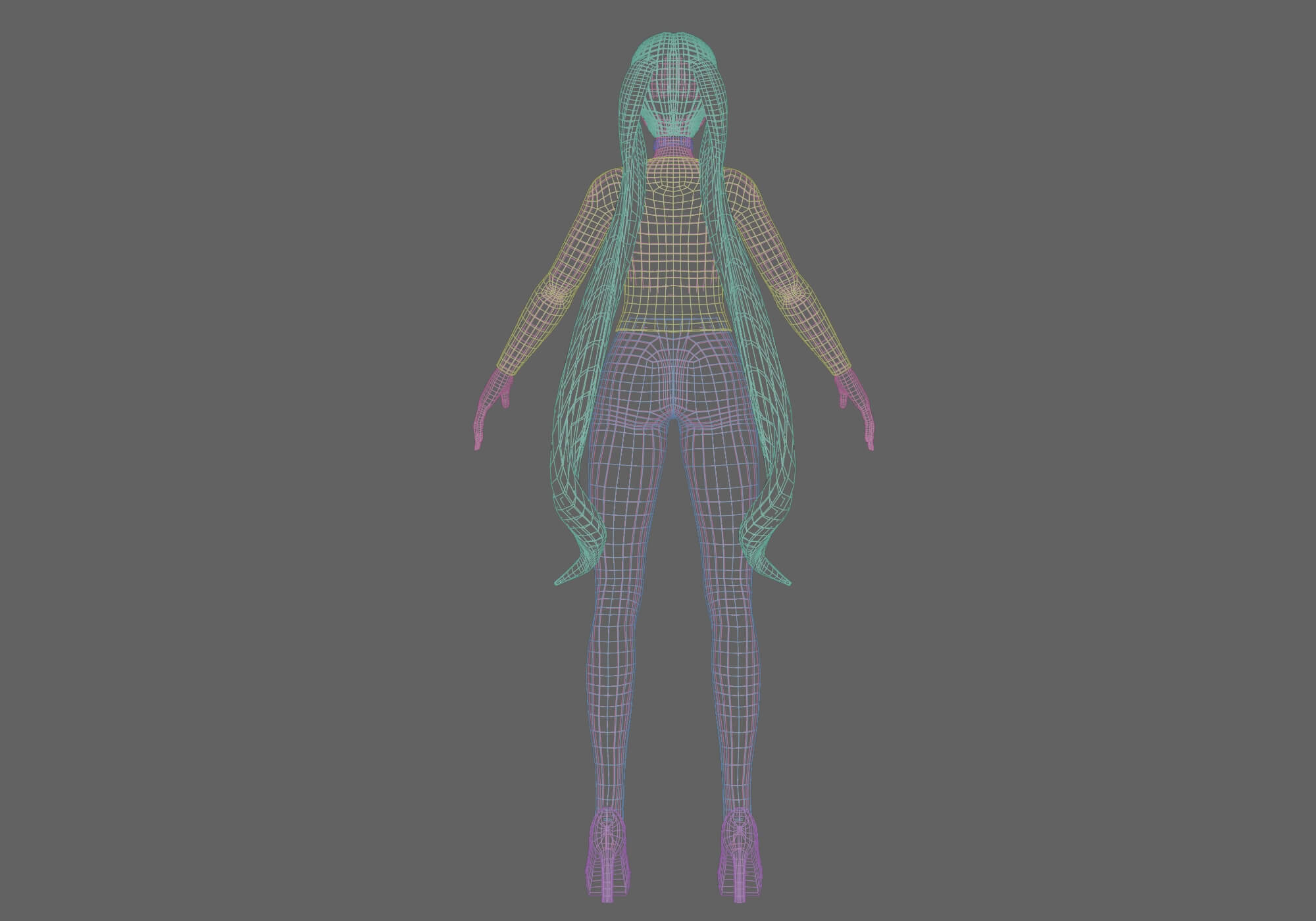 Classic Basic Girl V24289 - 3D Model by nickianimations