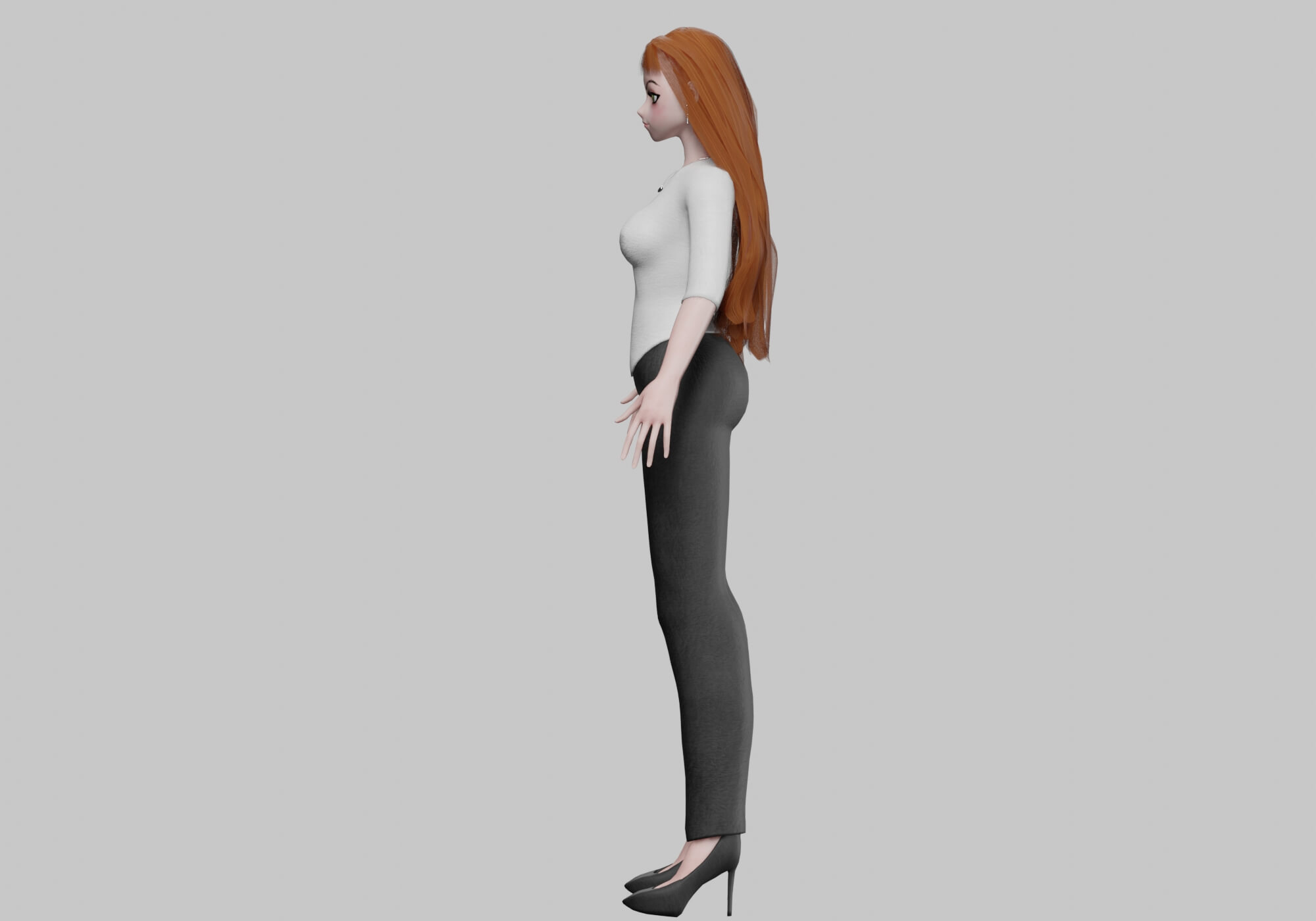 Classic Basic Girl V31860 - 3D Model by nickianimations