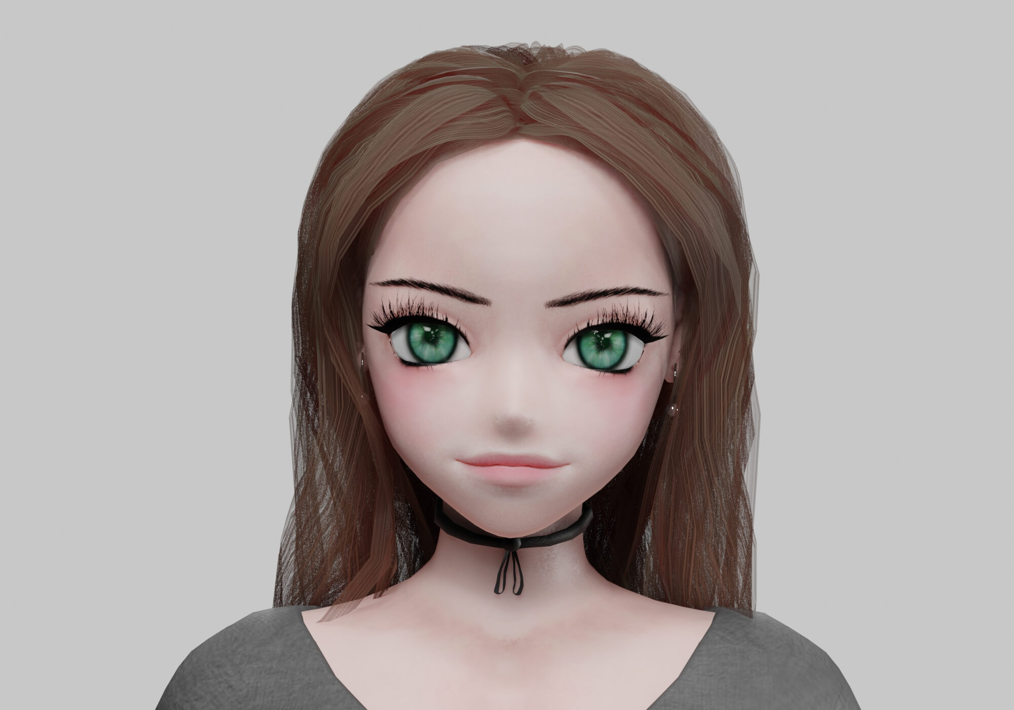 Cool Basic Girl V35992 - 3D Model by nickianimations