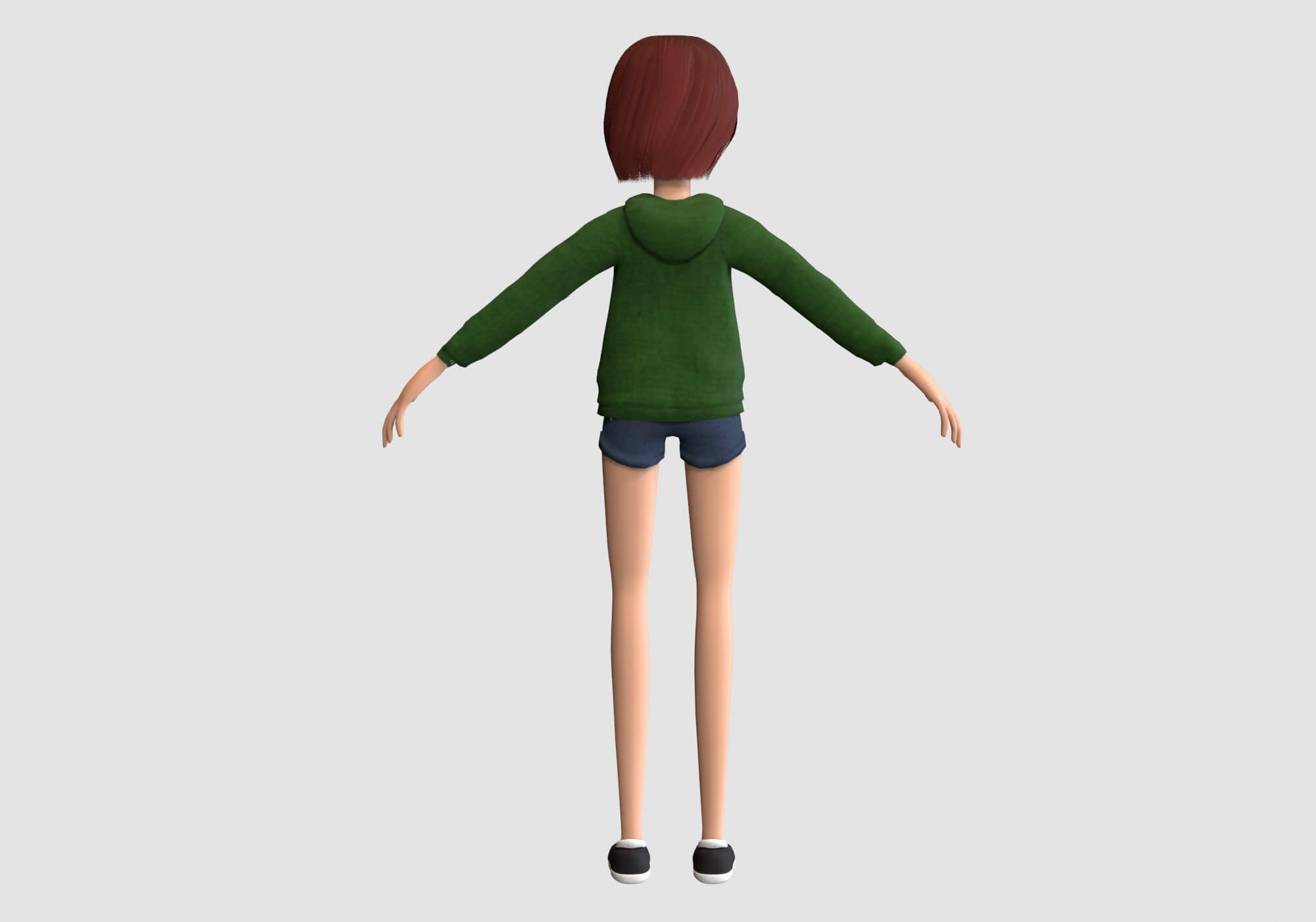 .obj girl Cool Teenage Girl - 3D Model by nickianimations