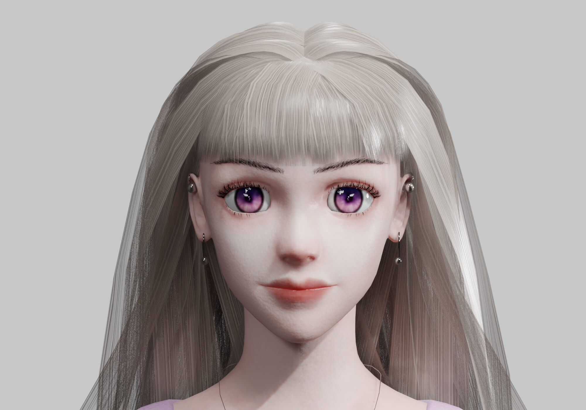 Cute Beautiful Woman V33942 - 3D Model by nickianimations