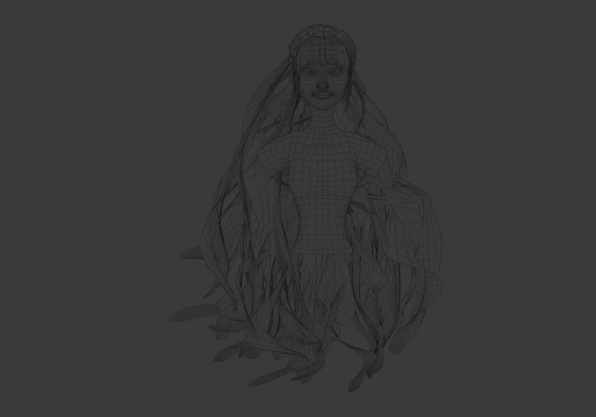 Long Wavy Hairstyle 3D Model By Nickianimations long-wavy-hairstyle-3d-model-by-nickianimations