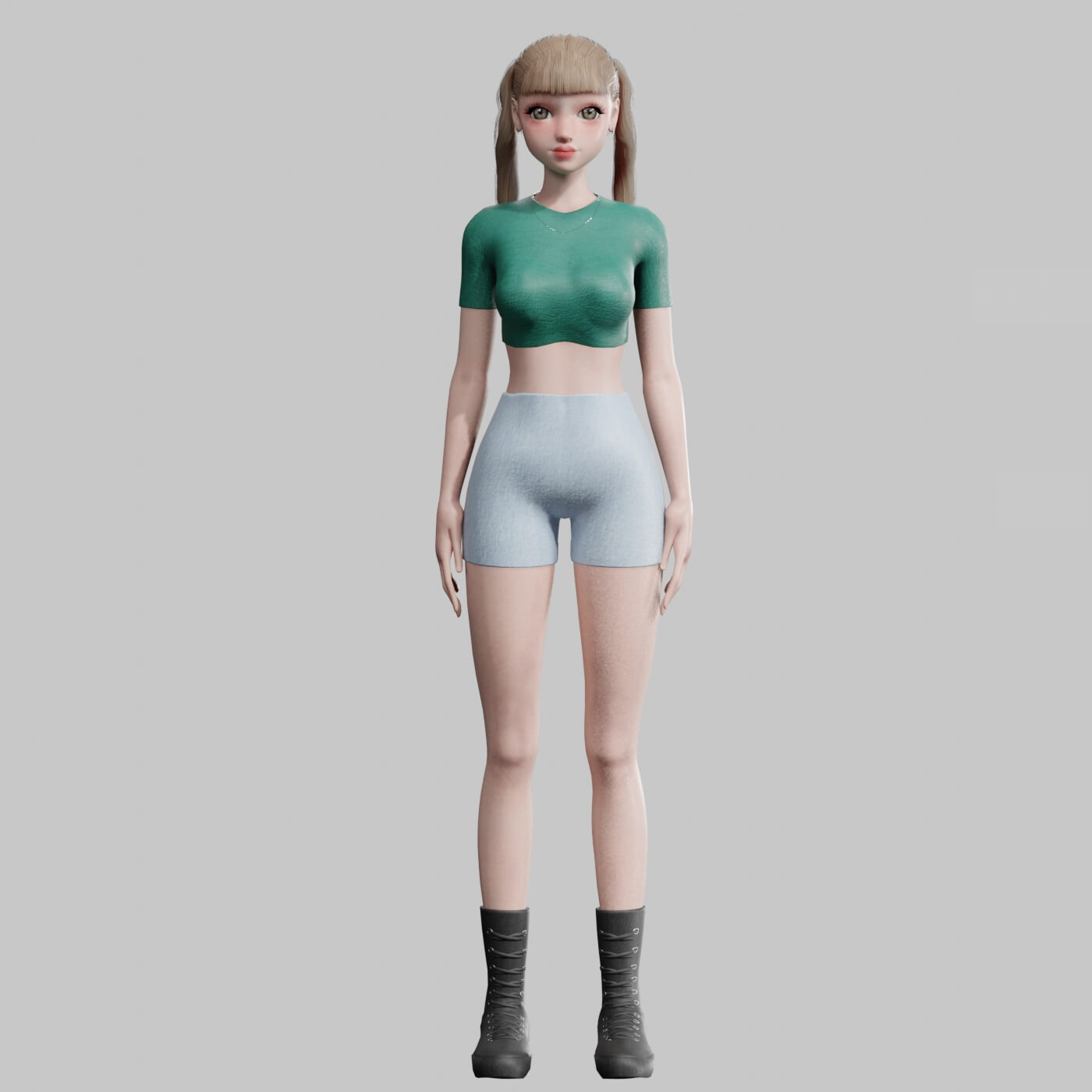 Pretty Basic Woman V20448 - 3D Model by nickianimations