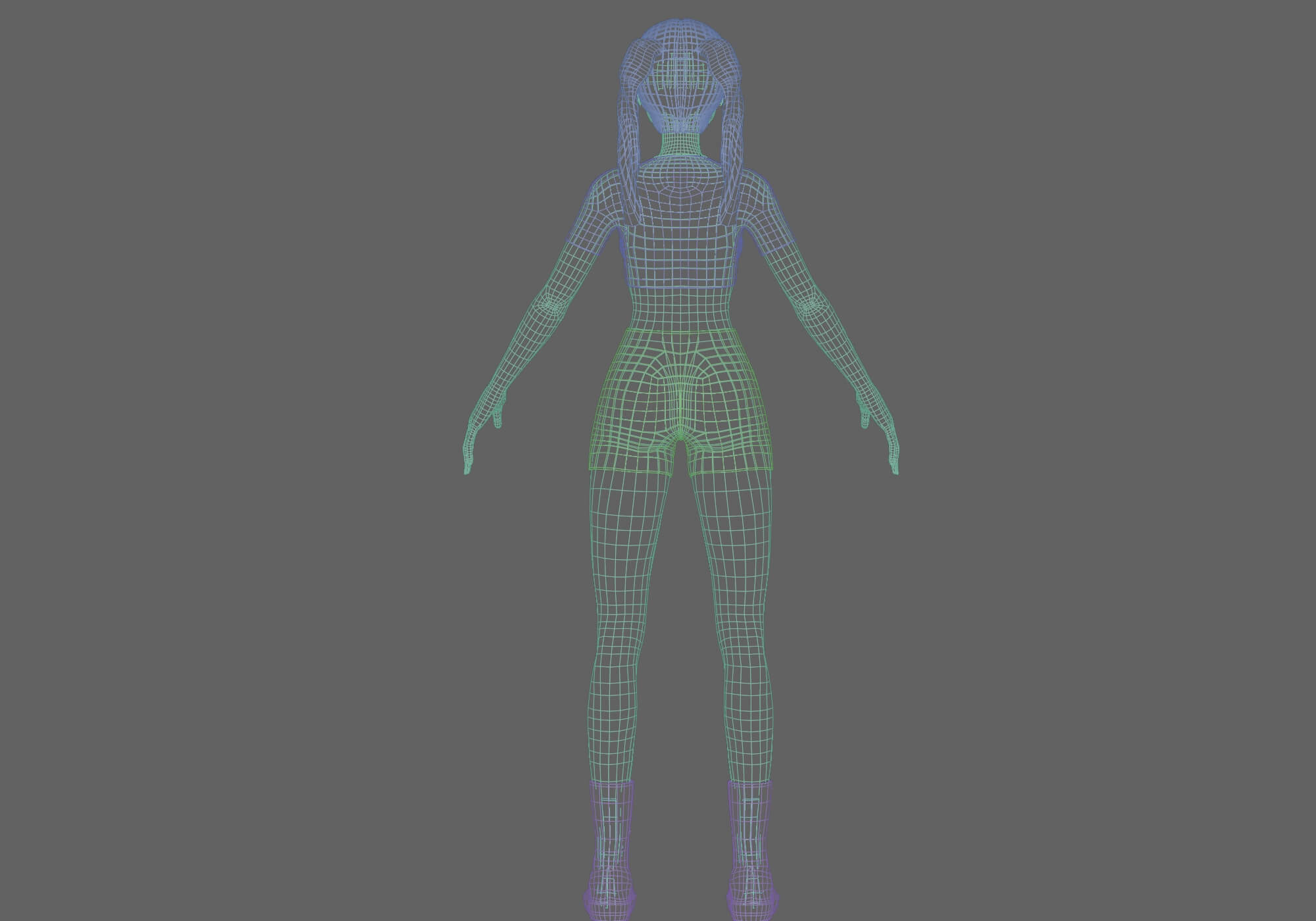 Pretty Basic Woman V20448 - 3D Model by nickianimations