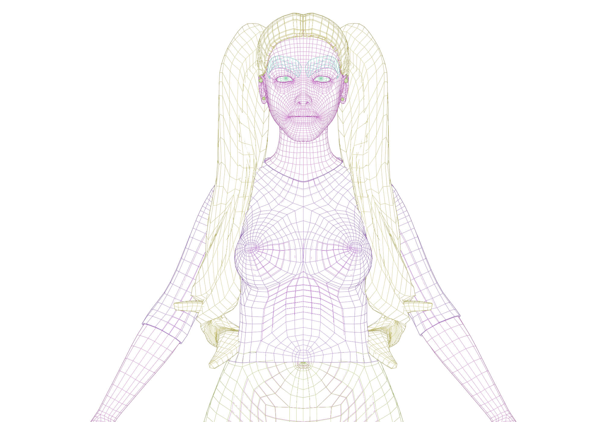 Pretty Basic Woman V28383 - 3D Model by nickianimations