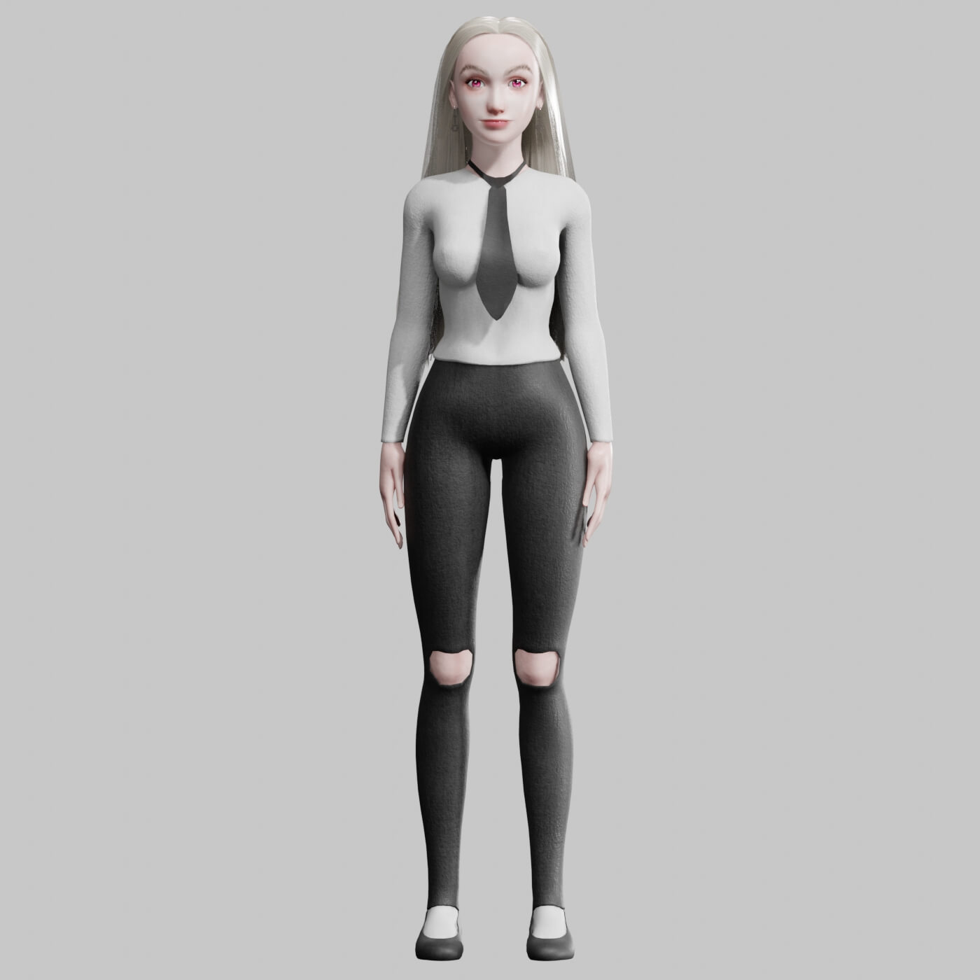 Pretty Basic Woman V31192 - 3D Model by nickianimations