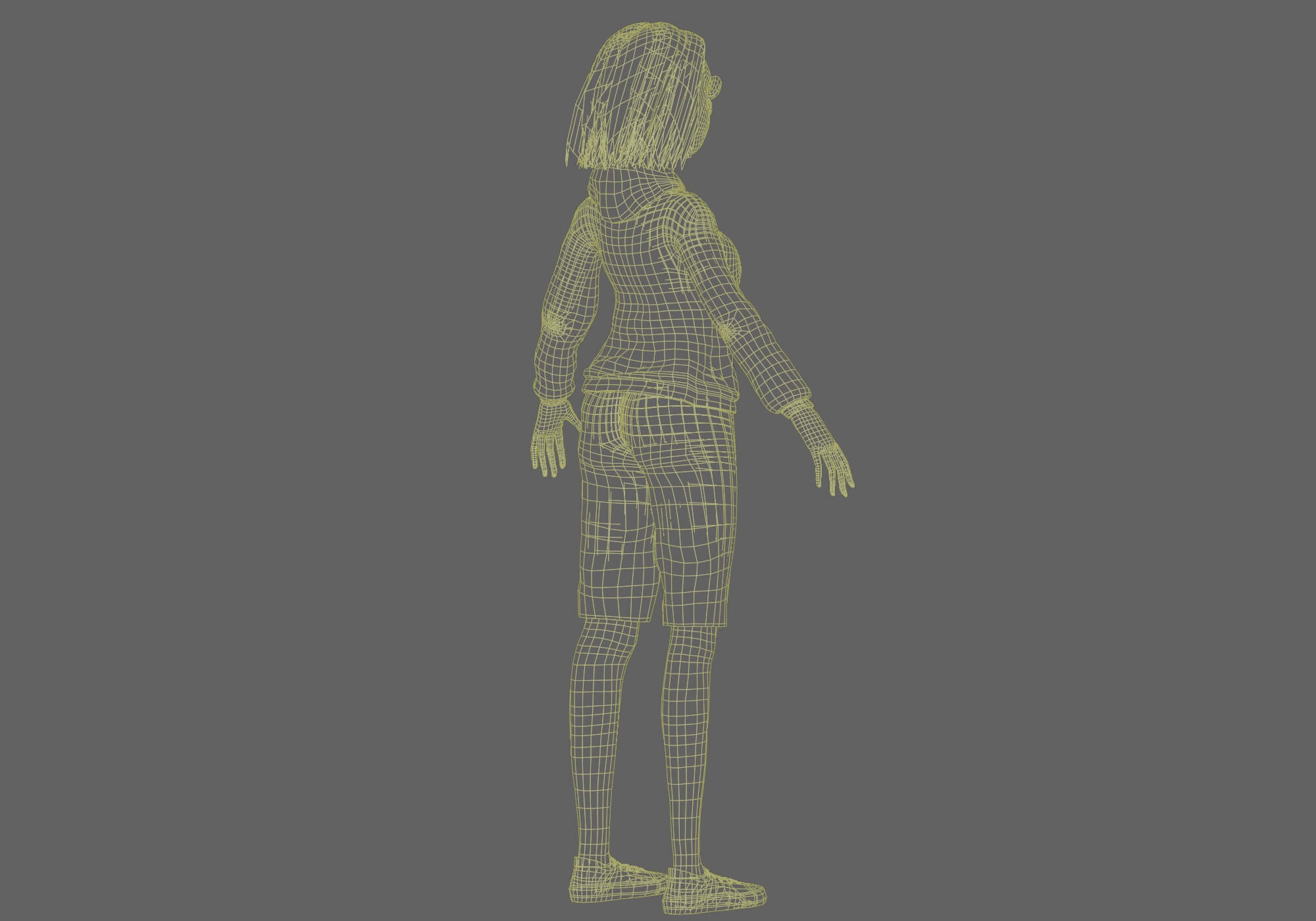 Pretty Basic Woman V32519 - 3D Model by nickianimations