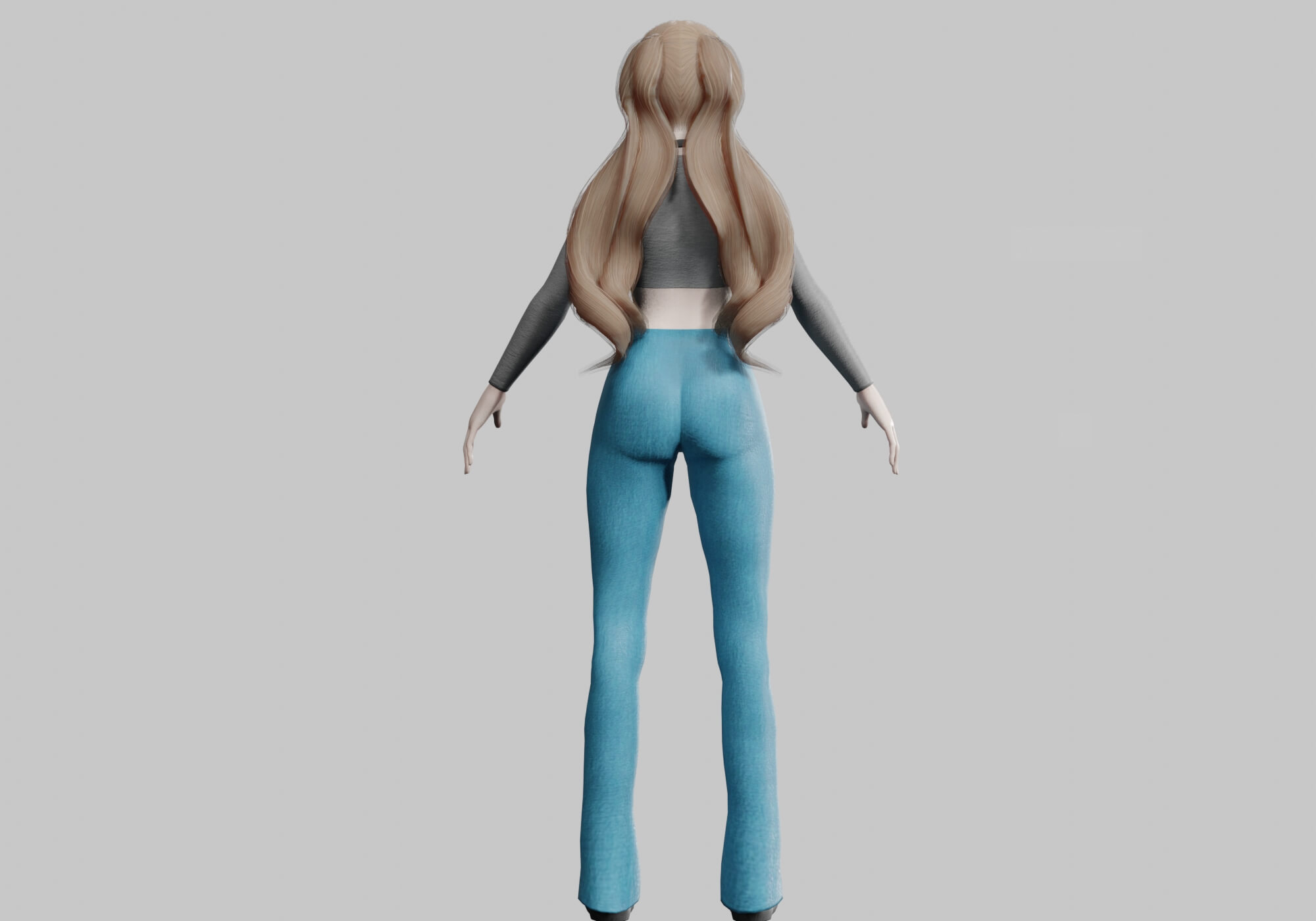 Pretty Basic Woman V32688 - 3D Model by nickianimations