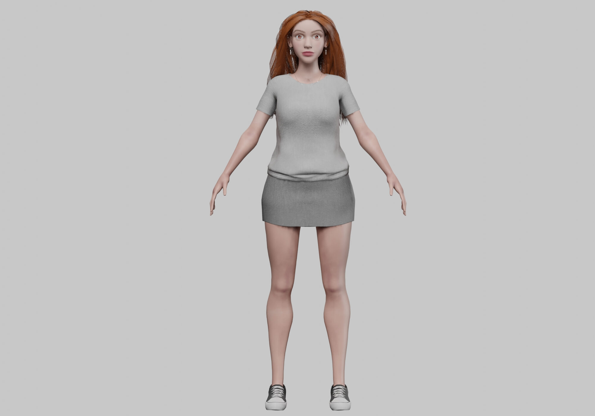 Pretty Basic Woman V32689 - 3D Model by nickianimations